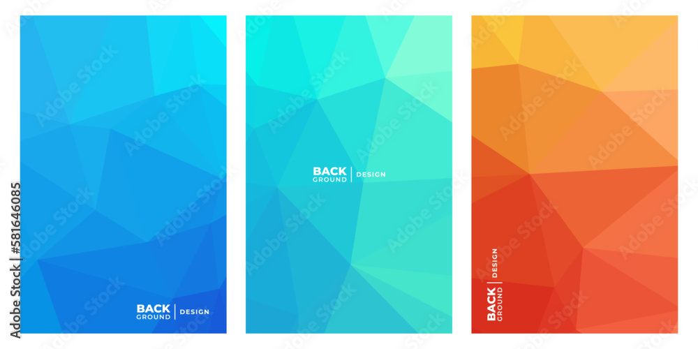 A set of brochures with the words background design.