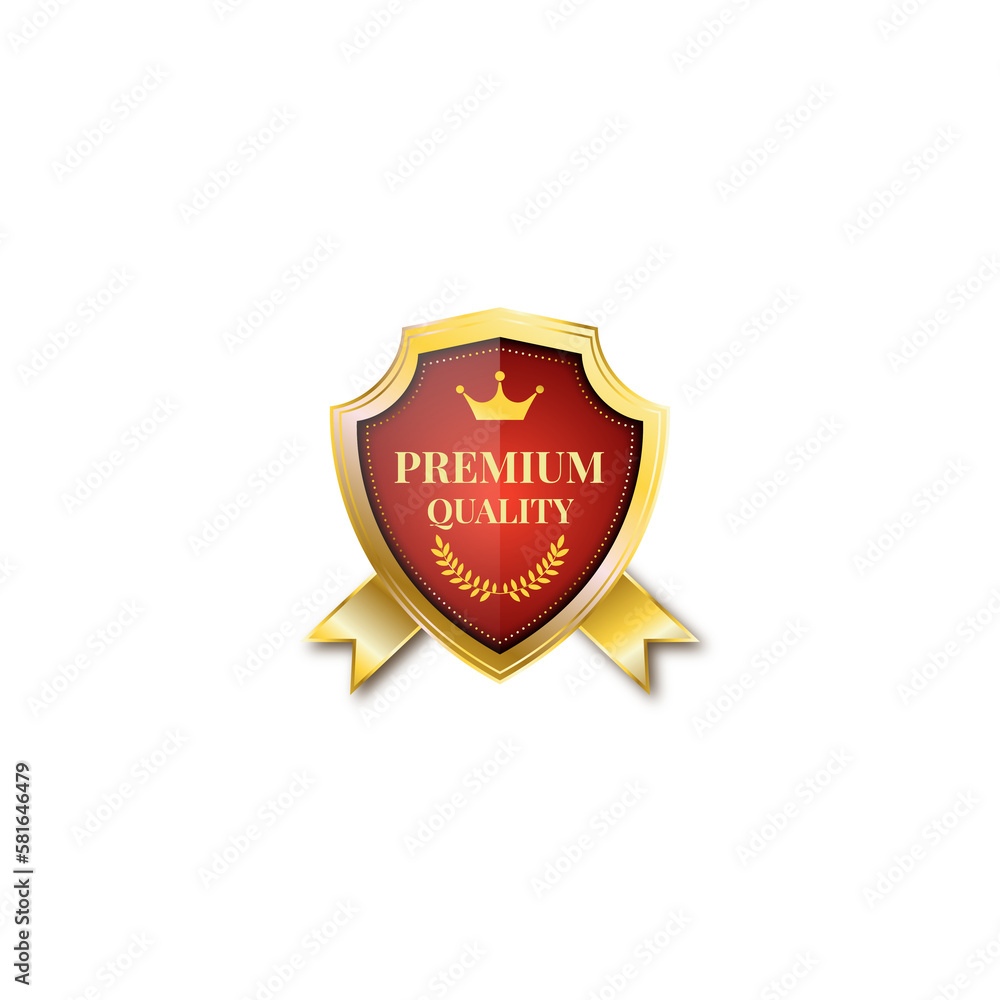 Premium Quality Golden badge Premium Quality Golden badge