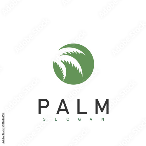 Luxury Palm Logo Template Vector