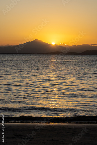 Wonderful sunset on Peças Island.