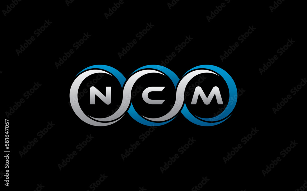 NCM Letter Initial Logo Design Template Vector Illustration NCM Letter Initial Logo Design Template Vector Illustration