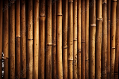 Bamboo wooden texture with Generative AI