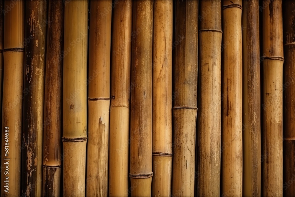 Bamboo wooden texture with Generative AI Bamboo wooden texture with Generative AI
