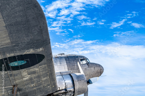Obraz na plátne ダグラスDC-3型飛行機の機首部分DC3,