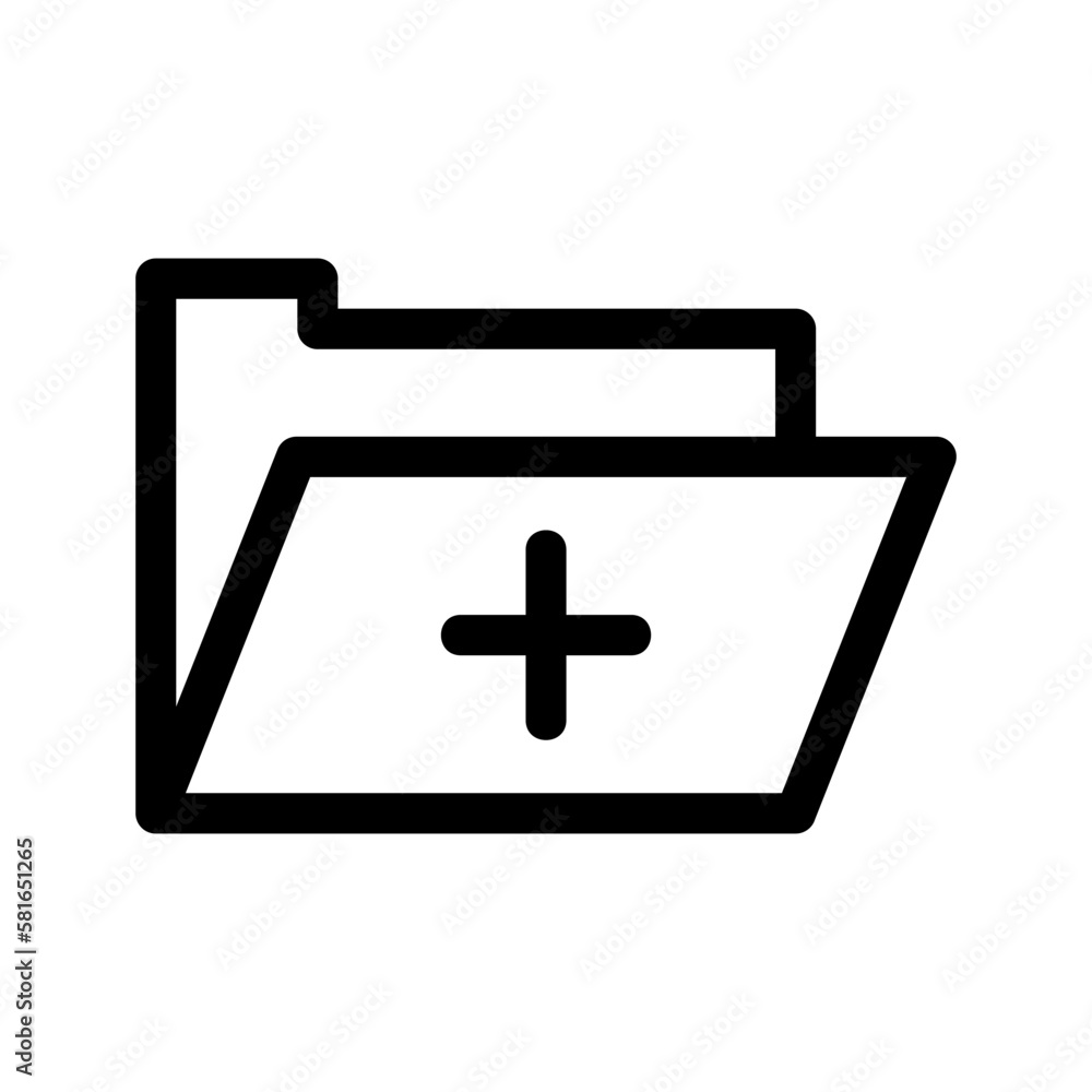 Obraz premium medical file icon or logo isolated sign symbol vector illustration - high quality black style vector icons 