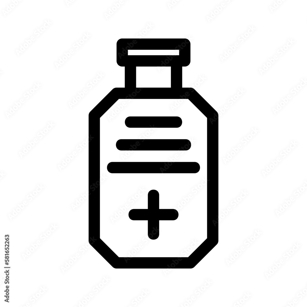 syrup medicine icon or logo isolated sign symbol vector illustration - high quality black style vector icons
