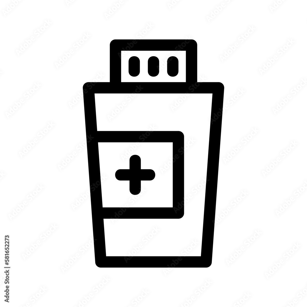 syrup medicine icon or logo isolated sign symbol vector illustration - high quality black style vector icons
