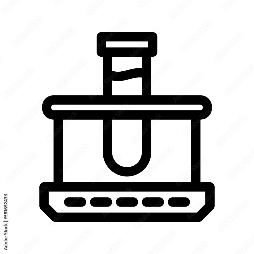 test tube icon or logo isolated sign symbol vector illustration - high quality black style vector icons
