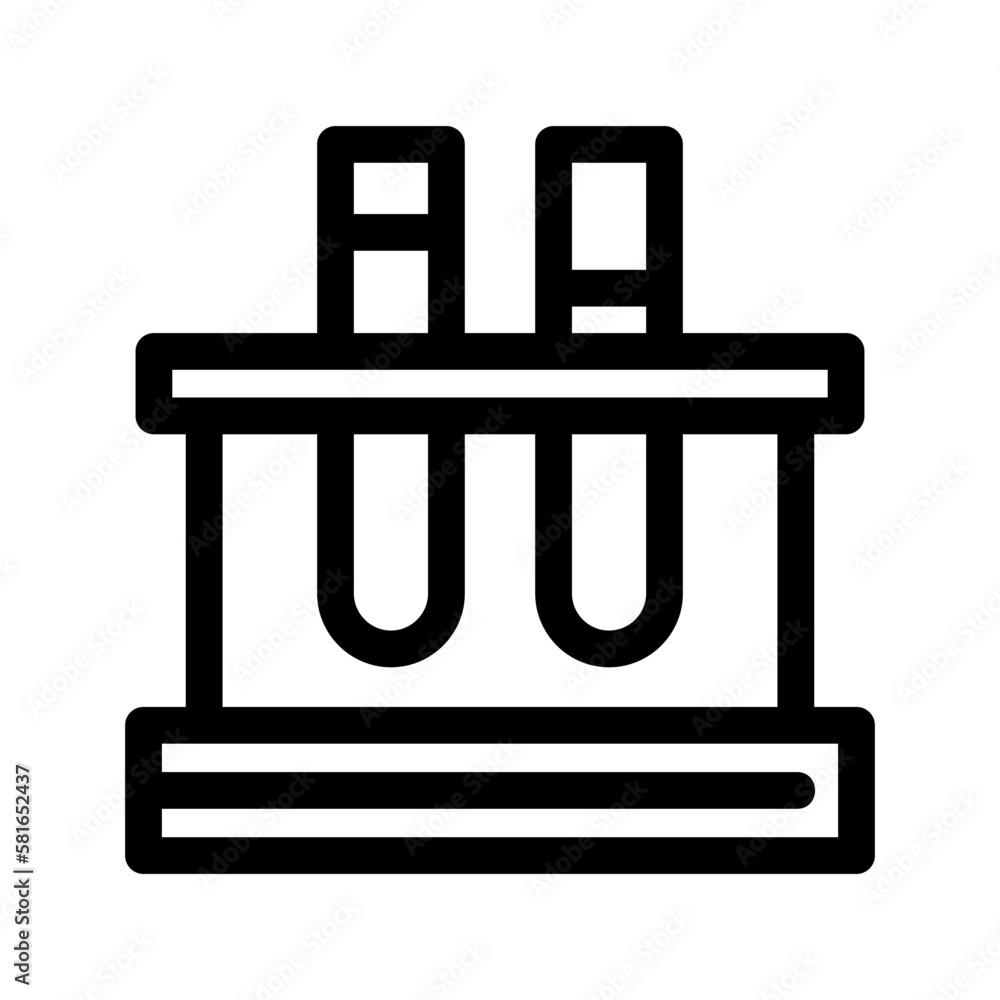 test tube icon or logo isolated sign symbol vector illustration - high quality black style vector icons
