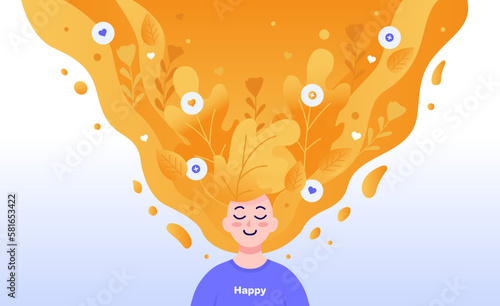 Open Minded Mental Health Illustration