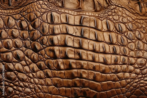 Crocodile skin leather texture background with Generative Ai