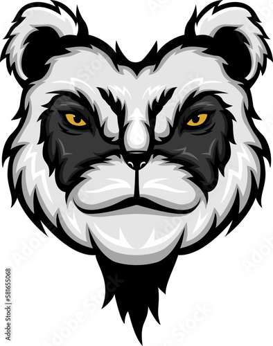 Wallpaper Mural Cartoon panda head mascot design Torontodigital.ca