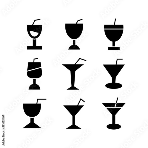 cocktail icon or logo isolated sign symbol vector illustration - high quality black style vector icons 