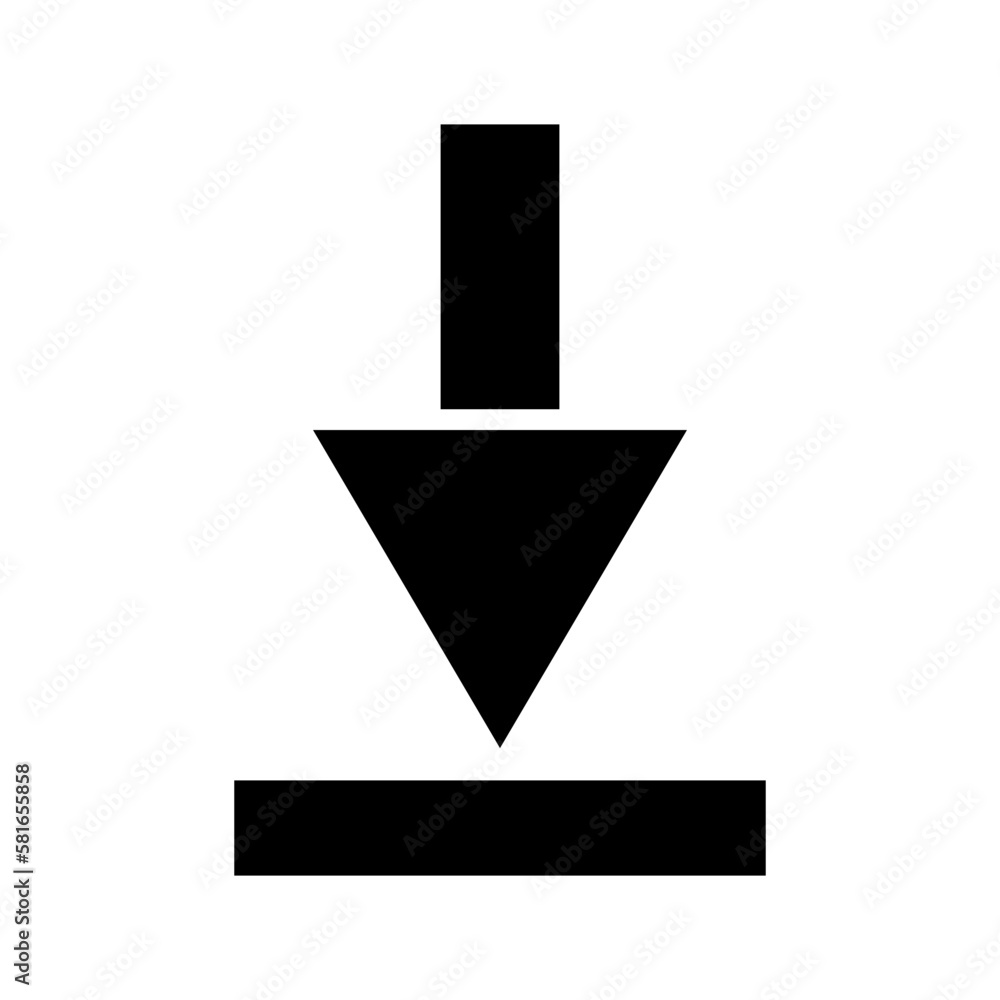 download icon or logo isolated sign symbol vector illustration - high quality black style vector icons
