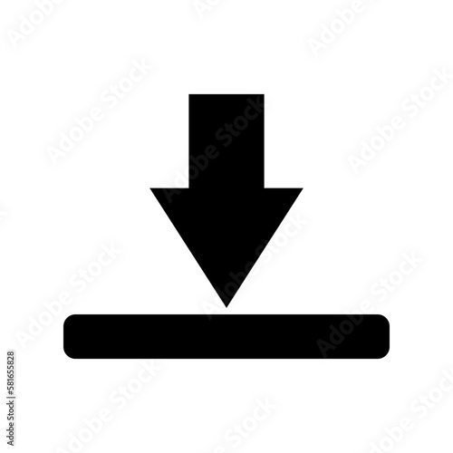 download icon or logo isolated sign symbol vector illustration - high quality black style vector icons
