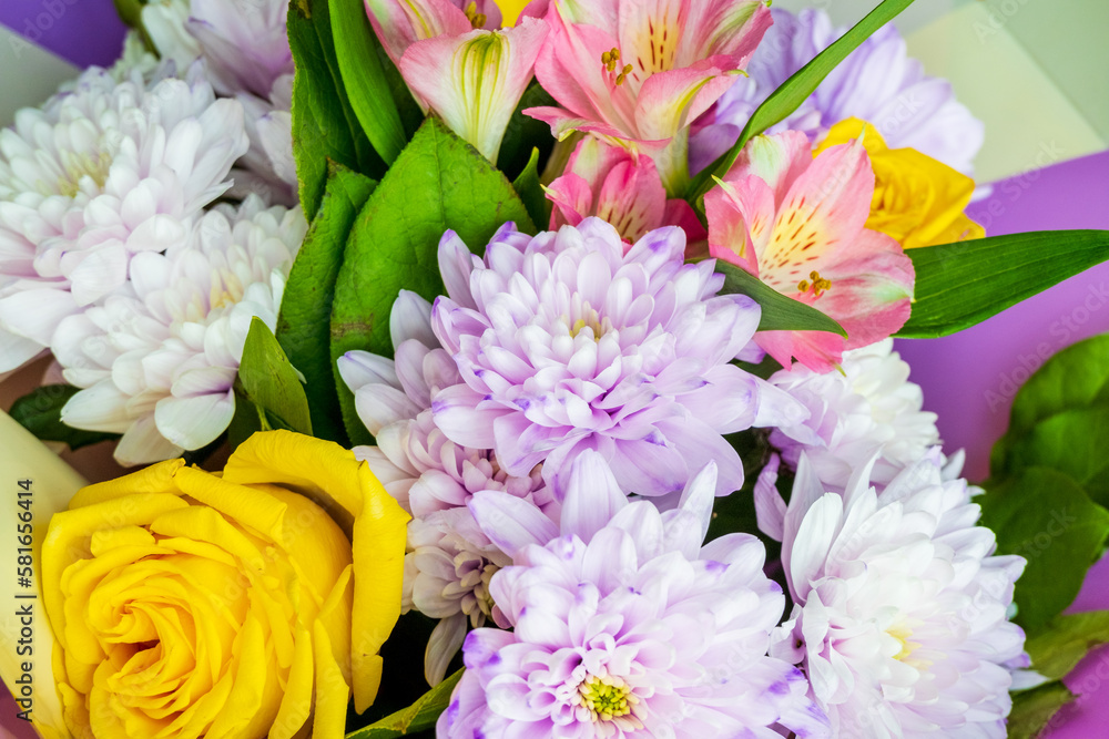 Bright spring bouquet in delicate shades. Flowers close-up.Spring time. Bright spring bouquet in delicate shades. Flowers close-up.Spring time.