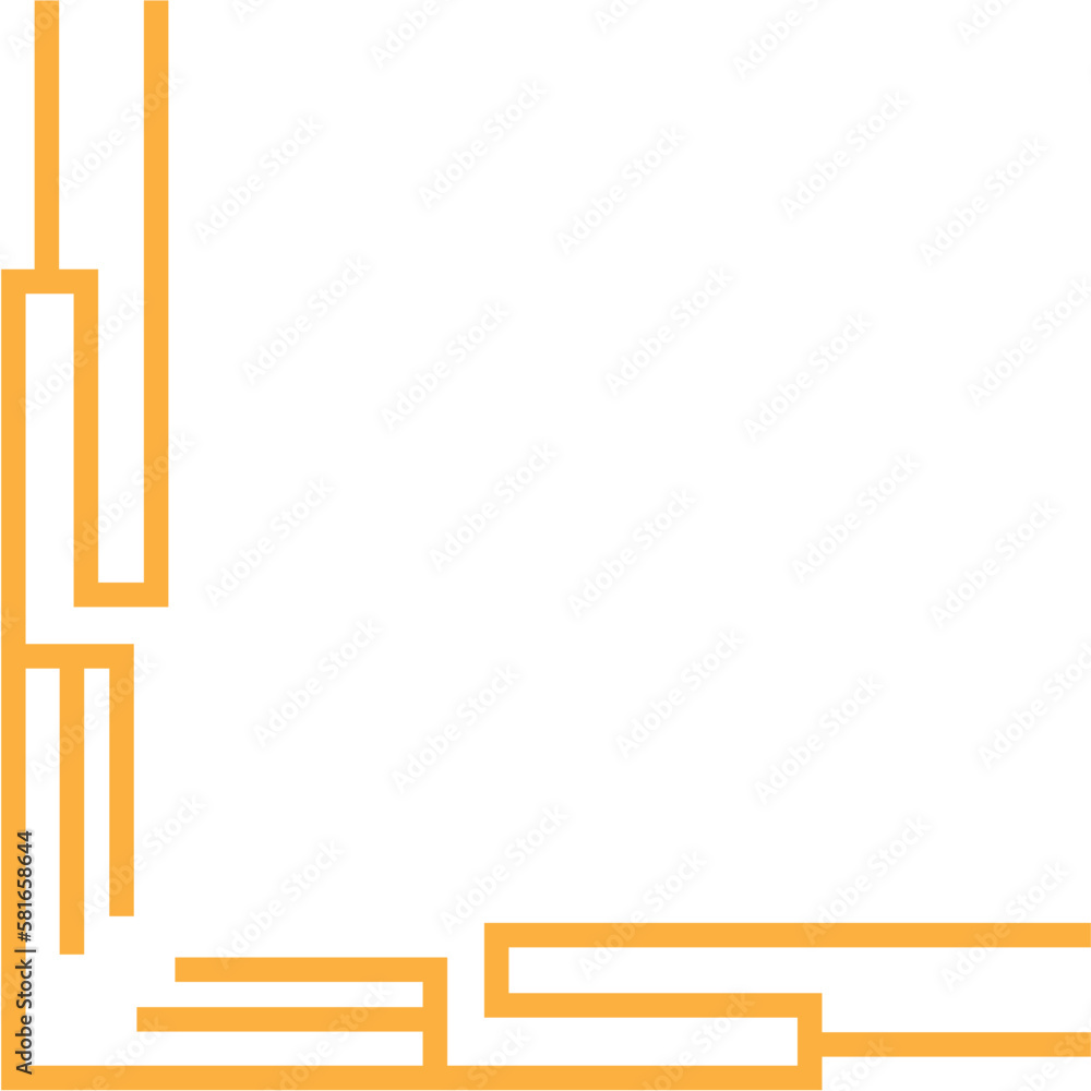 Art Line Border Corner Design Vector Art Line Border Corner Design Vector