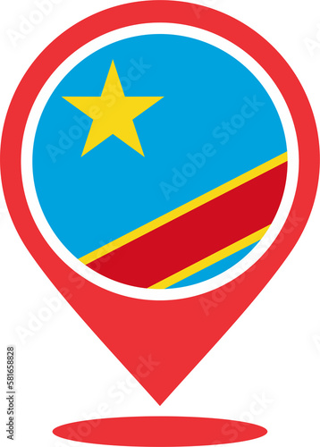 Free Download Congo flag pin map  2023031347 - GFXLoad