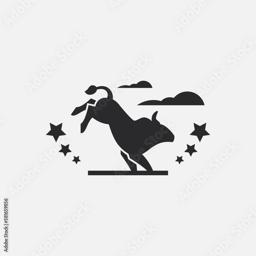 Wild Bull Kick Rodeo Logo
