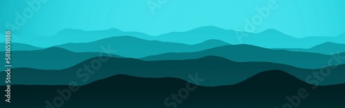cute light blue peaks in the sun setting time cg texture background illustration