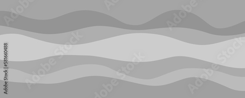 Waved pattern. Abstract texture with lines. Background with stripes and waves. Print for banners, posters, flyers and textiles. Black and white illustration for design