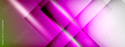 Light and shadow squares and lines abstract background