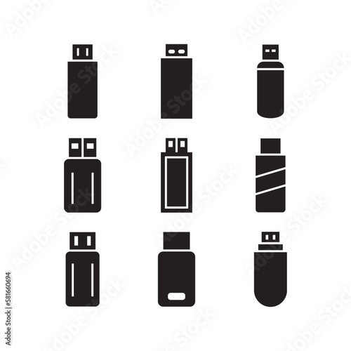 usb icon or logo isolated sign symbol vector illustration - high quality black style vector icons 