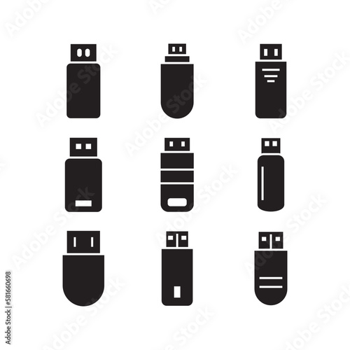 usb icon or logo isolated sign symbol vector illustration - high quality black style vector icons 