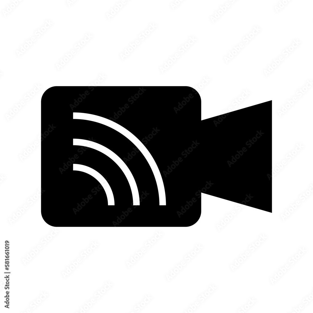 video connection icon or logo isolated sign symbol vector illustration - high quality black style vector icons
