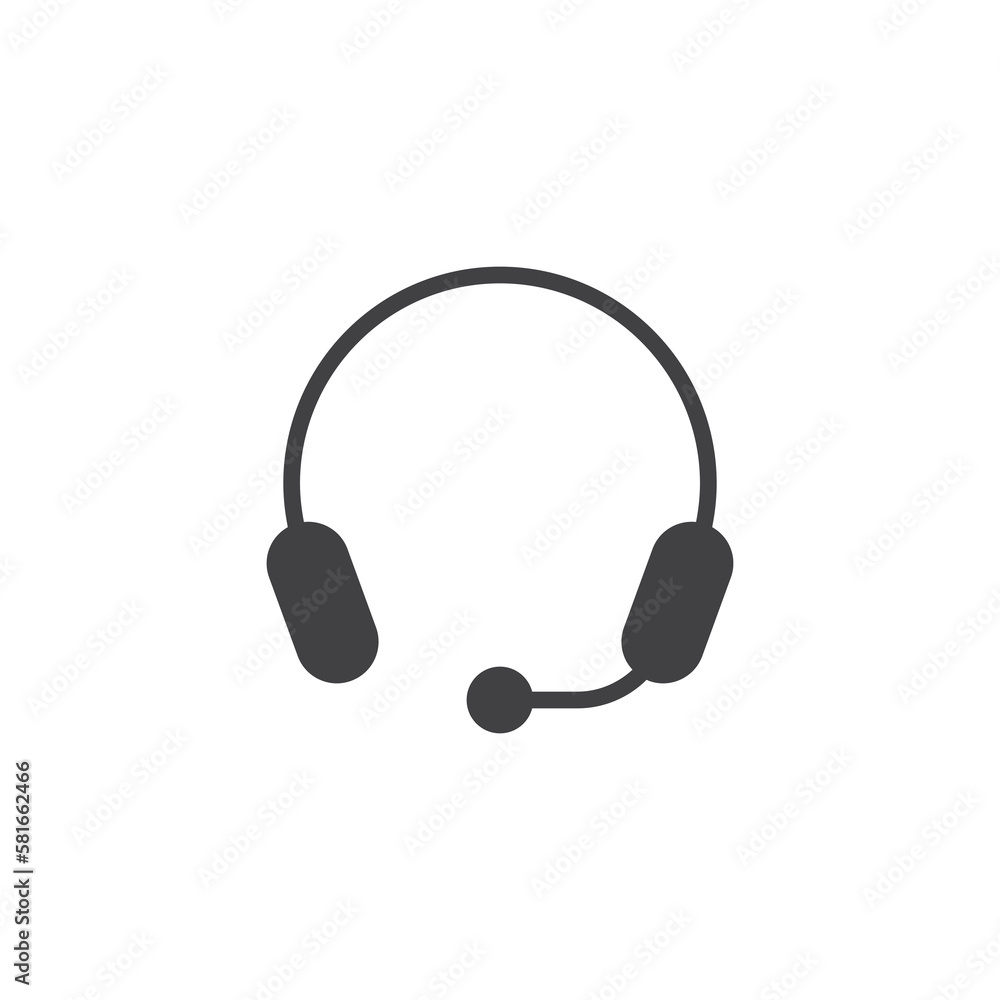 Headset vector icon Headset vector icon