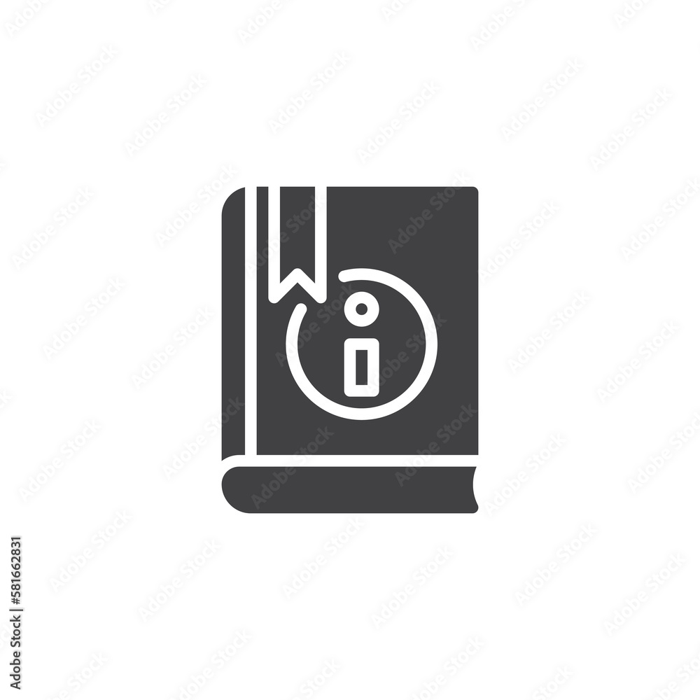 Manual book vector icon Manual book vector icon