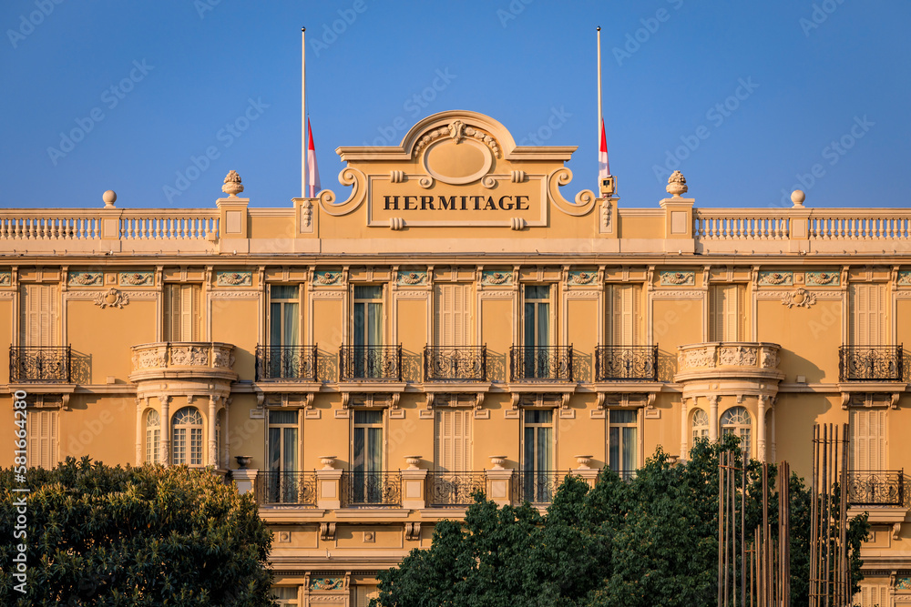 Monte Carlo, Monaco May 25, 2017 Hermitage, famous art deco, Belle