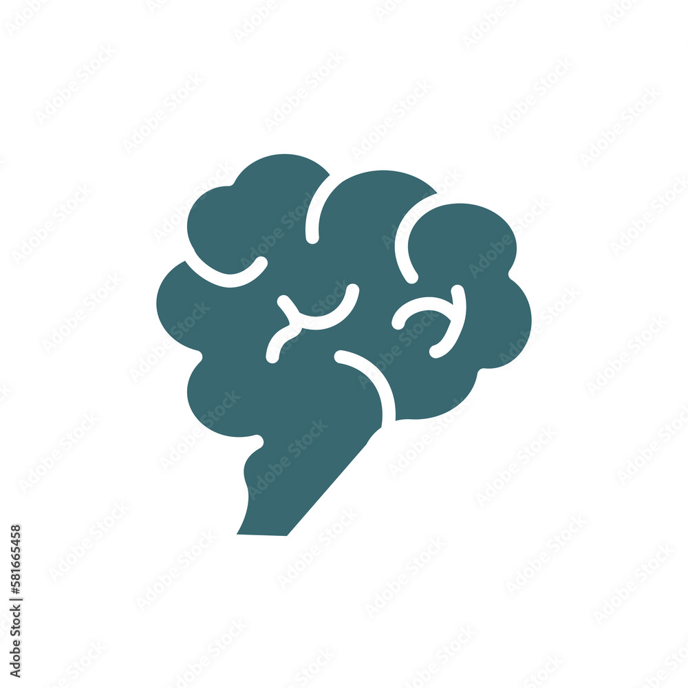brain icon. Filled brain icon from ai and future technology collection. Glyph vector isolated on white background. Editable brain symbol can be used web and mobile brain icon. Filled brain icon from ai and future technology collection. Glyph vector isolated on white background. Editable brain symbol can be used web and mobile