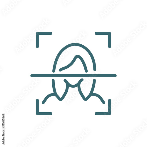 face recognition icon. Filled face recognition icon from ai and future technology collection. Glyph vector isolated on white background. Editable face recognition symbol can be used web and mobile