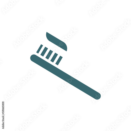 toothbrush icon. Filled toothbrush icon from beauty and elegance collection. Glyph vector isolated on white background. Editable toothbrush symbol can be used web and mobile