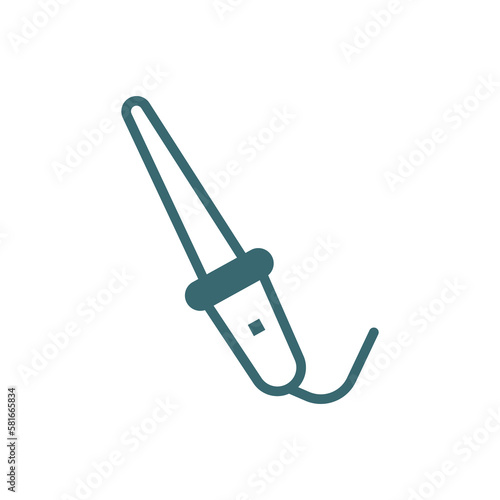 curlers icon. Filled curlers icon from beauty and elegance collection. Glyph vector isolated on white background. Editable curlers symbol can be used web and mobile