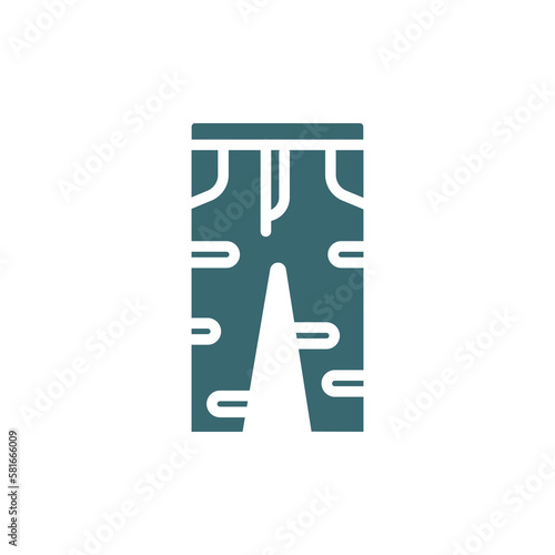 boyfriend low jean icon. Filled boyfriend low jean icon from clothes and outfit collection. Glyph vector isolated on white background. Editable boyfriend low jean symbol can be used web and mobile