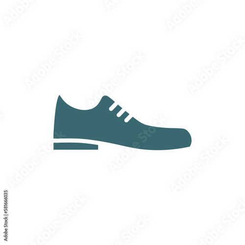 leather shoes icon. Filled leather shoes icon from clothes and outfit collection. Glyph vector isolated on white background. Editable leather shoes symbol can be used web and mobile