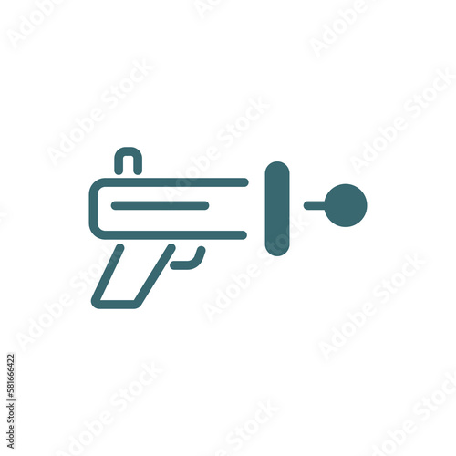 blaster icon. Filled blaster icon from automation and high tech collection. Glyph vector isolated on white background. Editable blaster symbol can be used web and mobile