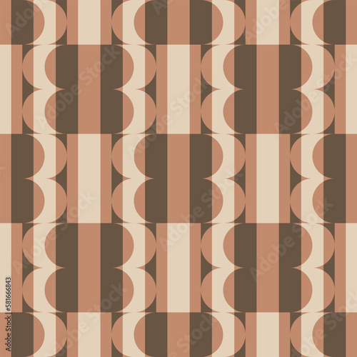 Seamless pattern for decorating any surfaces or things. Geometric abstract ornament.