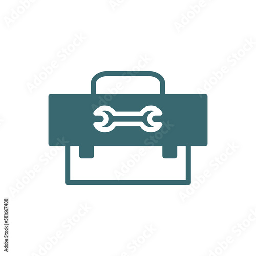 small toolbox icon. Filled small toolbox icon from fashion and things collection. Glyph vector isolated on white background. Editable small toolbox symbol can be used web and mobile