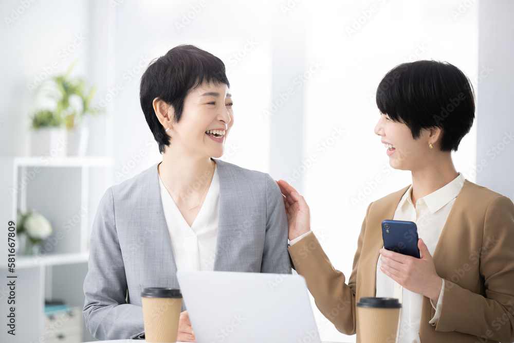 Business team of Asian women. Meeting and conference scene. Business team of Asian women. Meeting and conference scene.