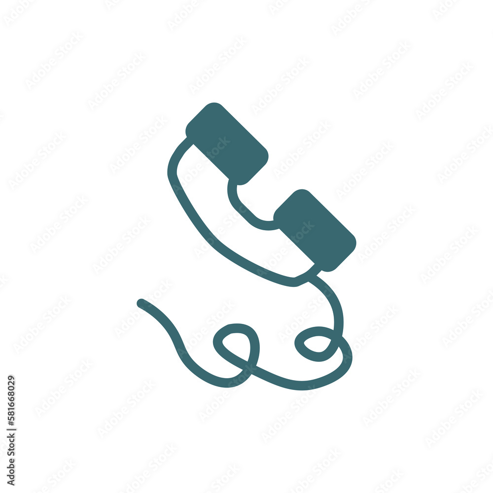 phone with wire icon. Filled phone with wire icon from technology collection. Glyph vector isolated on white background. Editable phone with wire symbol can be used web and mobile phone with wire icon. Filled phone with wire icon from technology collection. Glyph vector isolated on white background. Editable phone with wire symbol can be used web and mobile