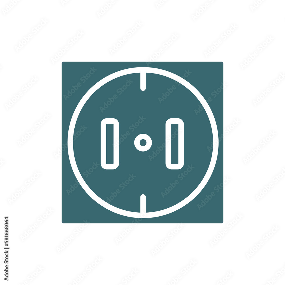 round socket icon. Filled round socket icon from technology collection. Glyph vector isolated on white background. Editable round socket symbol can be used web and mobile round socket icon. Filled round socket icon from technology collection. Glyph vector isolated on white background. Editable round socket symbol can be used web and mobile