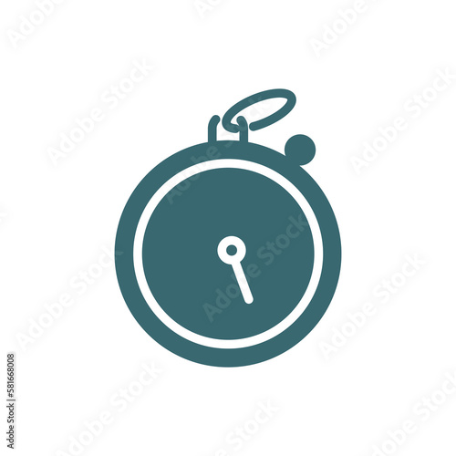 stopwatch running icon. Filled stopwatch running icon from technology collection. Glyph vector isolated on white background. Editable stopwatch running symbol can be used web and mobile