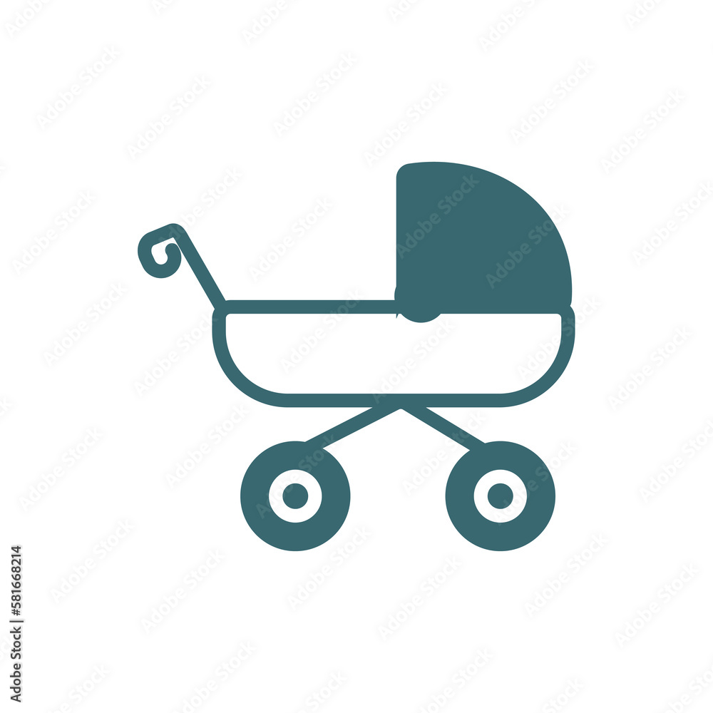 pram icon. Filled pram icon from transportation collection. Glyph vector isolated on white background. Editable pram symbol can be used web and mobile pram icon. Filled pram icon from transportation collection. Glyph vector isolated on white background. Editable pram symbol can be used web and mobile