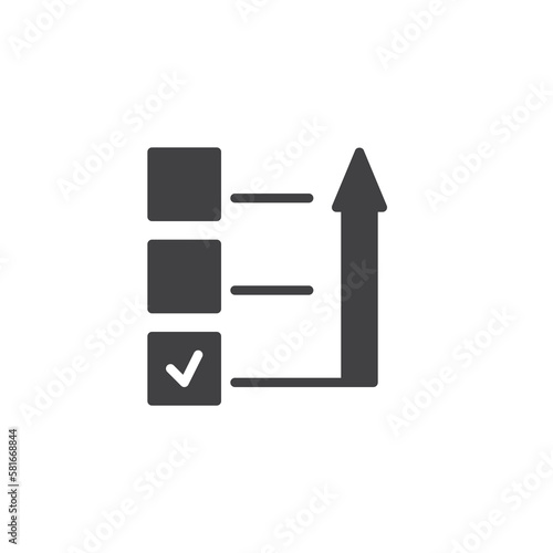 Priority task checklist vector icon