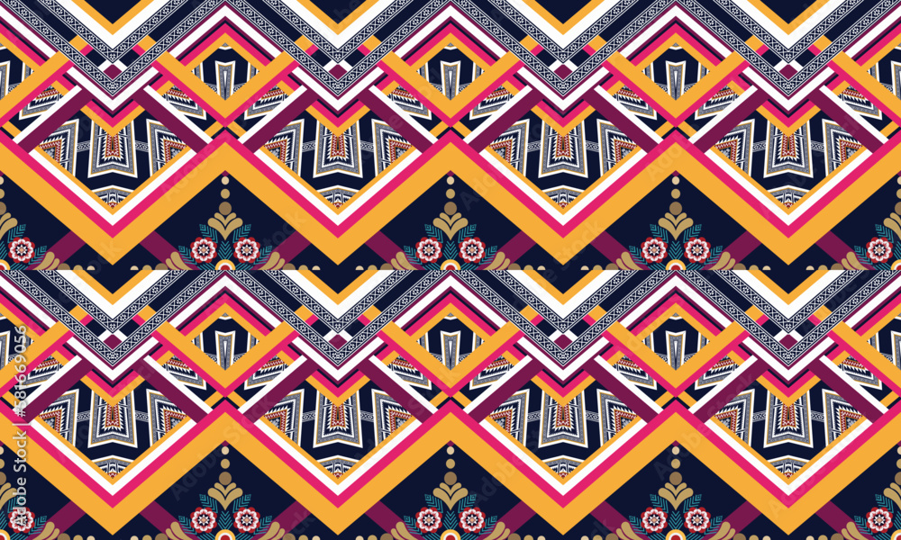 Geometric ethnic pattern for background,fabric,wrapping,clothing,wallpaper,Batik,carpet,embroidery style. Geometric ethnic pattern for background,fabric,wrapping,clothing,wallpaper,Batik,carpet,embroidery style.