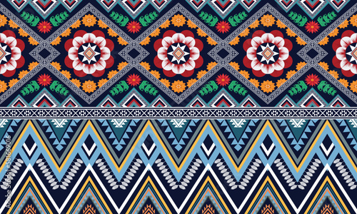 Geometric ethnic pattern for background,fabric,wrapping,clothing,wallpaper,Batik,carpet,embroidery style.