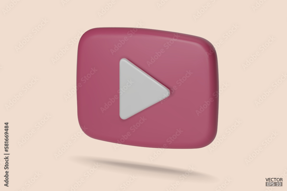 Pink Video camera icon isolate on white background. 3d Realistic movie icon, play button for the interface of applications and web pages. Video, streaming, multimedia concept. 3D vector illustration. Pink Video camera icon isolate on white background. 3d Realistic movie icon, play button for the interface of applications and web pages. Video, streaming, multimedia concept. 3D vector illustration.